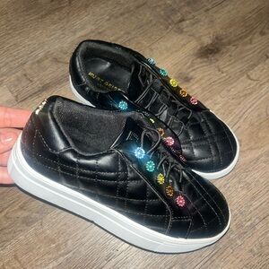 Kurt Geiger Black Quilted Sneakers